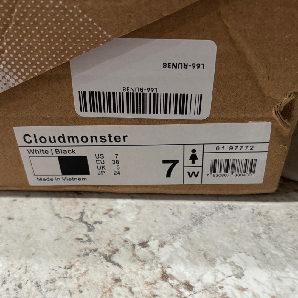 Cloudmonster Women's Athletic Shoes - White/Black